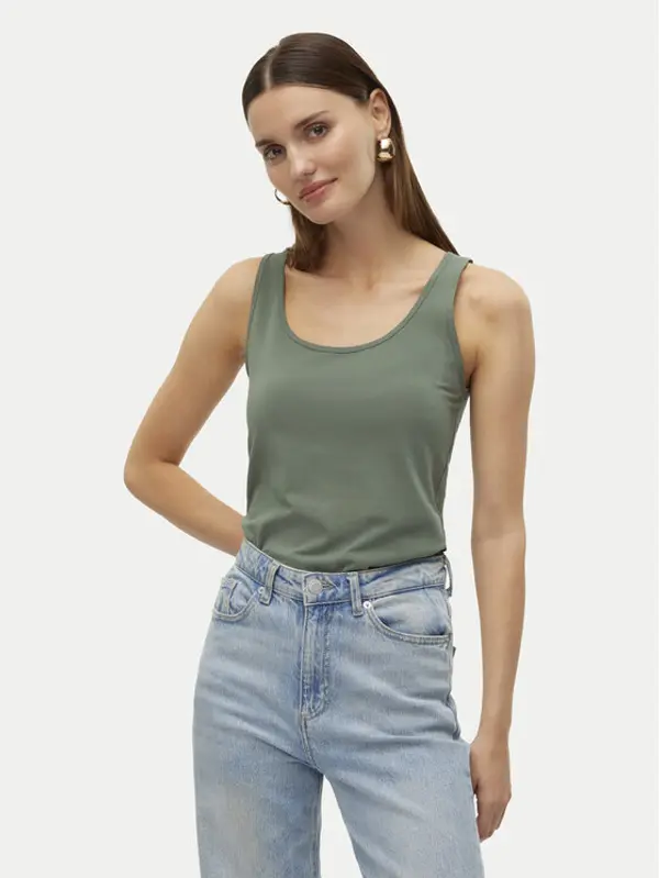 Vero Moda Vero Moda Top Lulu 10323756 Zelena Regular Fit