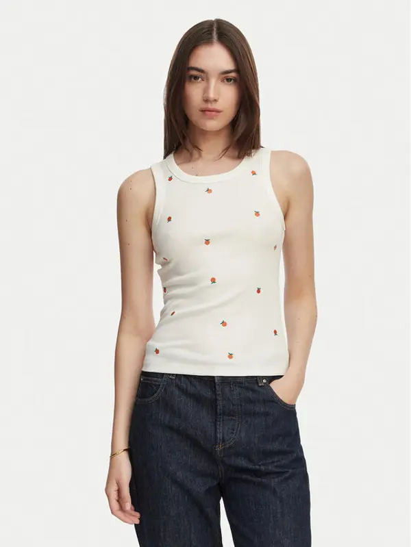 Vero Moda Vero Moda Top Naja 10341964 Bijela Slim Fit