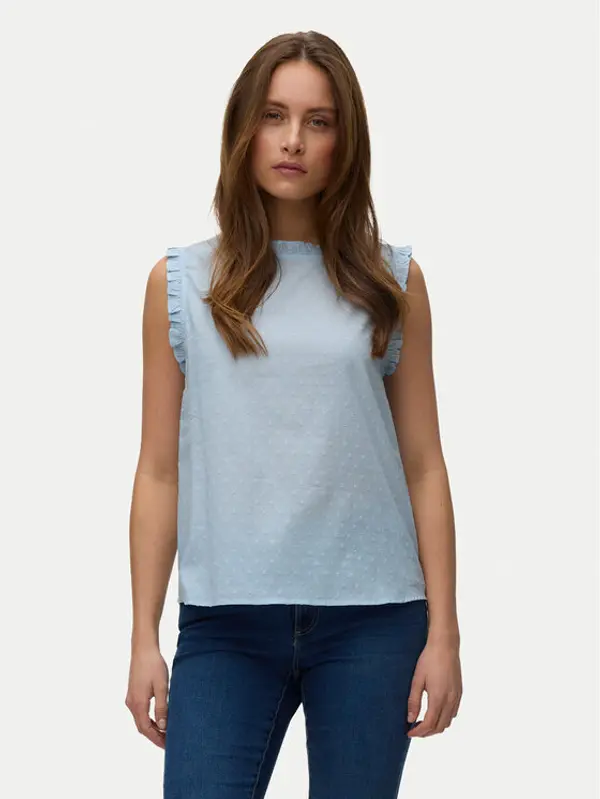 Vero Moda Vero Moda Top Trine 10342734 Svijetlo plava Regular Fit