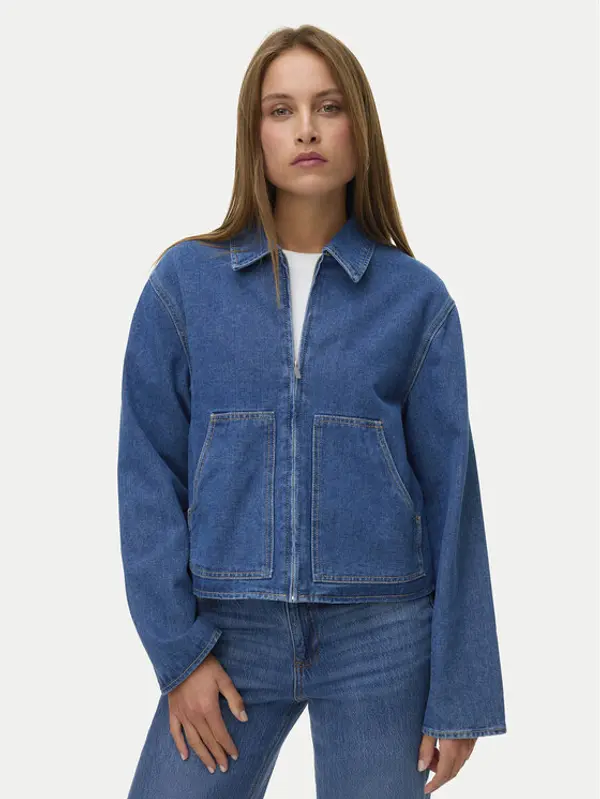 Vero Moda Vero Moda Traper jakna Aura 10340280 Plava Relaxed Fit