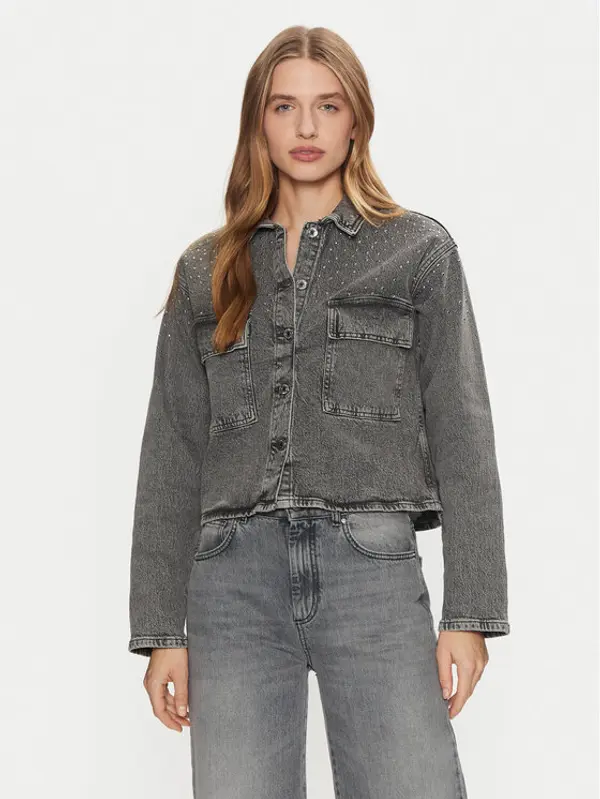 Vero Moda Vero Moda Traper jakna Ellas 10321886 Siva Regular Fit