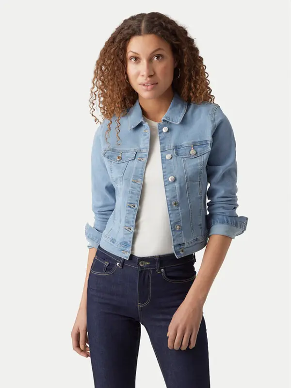 Vero Moda Vero Moda Traper jakna Luna 10279492 Svijetloplava Slim Fit