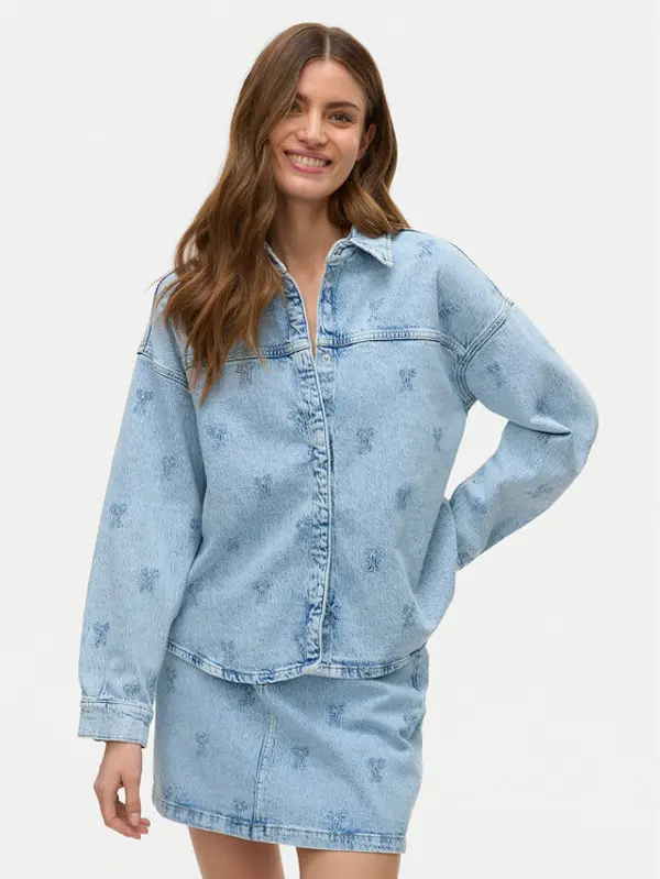 Vero Moda Vero Moda traper košulja Hayden 10326371 Plava Oversize