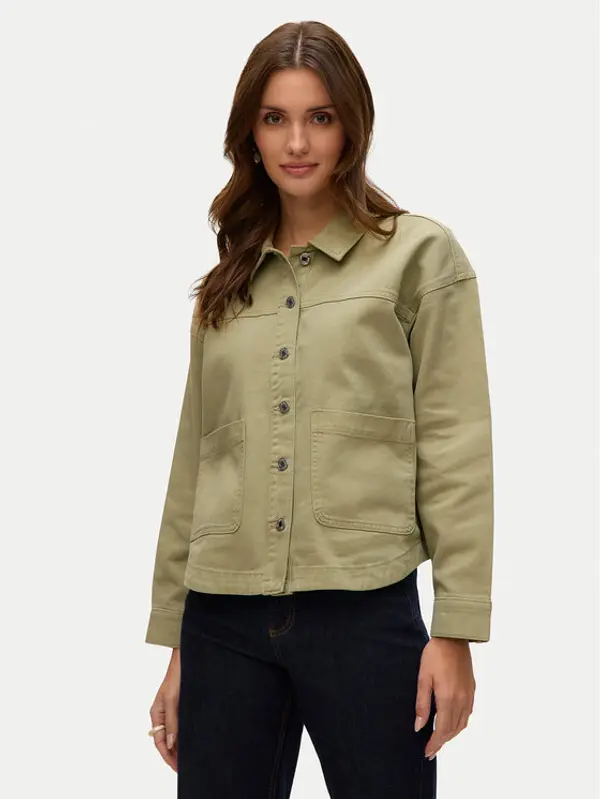 Vero Moda Vero Moda traper košulja Jamie 10331693 Zelena Relaxed Fit