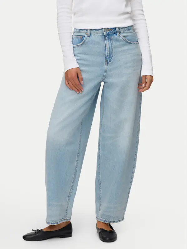 Vero Moda Vero Moda Traperice Billie 10330900 Plava Barrel Fit