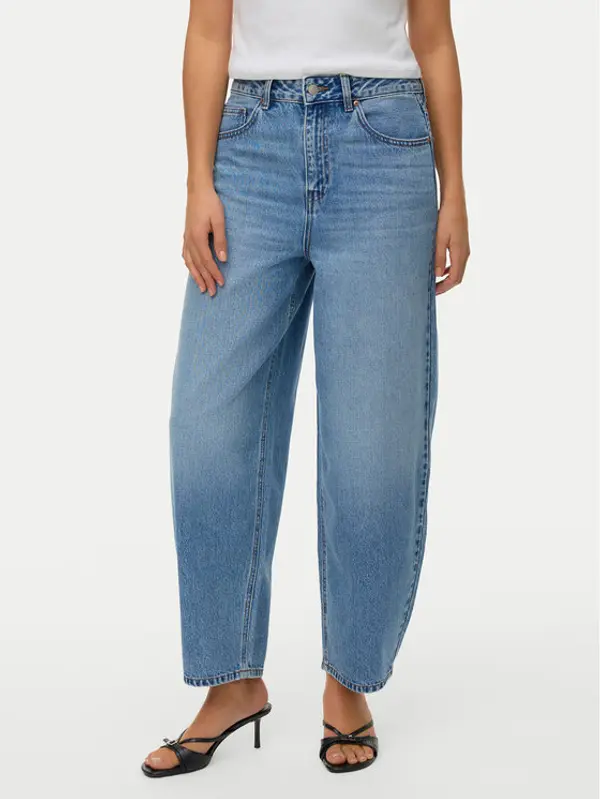 Vero Moda Vero Moda Traperice Billie 10341198 Plava Barrel Fit