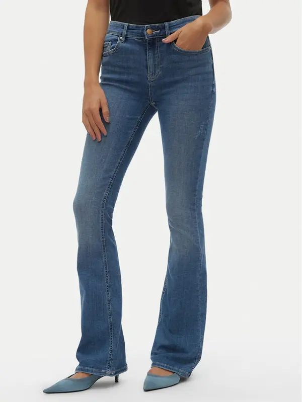 Vero Moda Vero Moda Traperice Flash 10302478 Plava Flared Fit