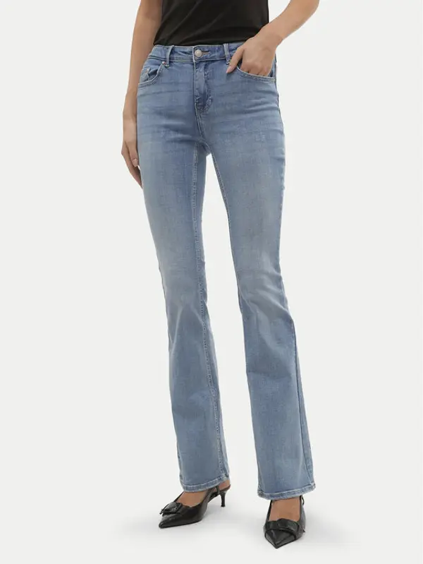 Vero Moda Vero Moda Traperice Flash 10302479 Plava Flared Fit