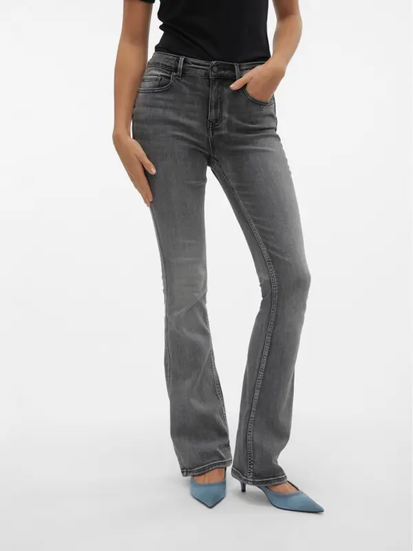 Vero Moda Vero Moda Traperice Flash 10303196 Siva Flared Fit