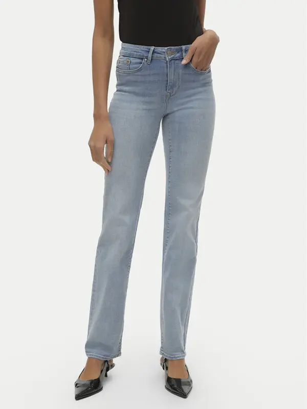 Vero Moda Vero Moda Traperice Flash 10306824 Plava Straight Fit