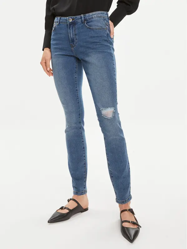 Vero Moda Vero Moda Traperice June 10301199 Plava Skinny Fit