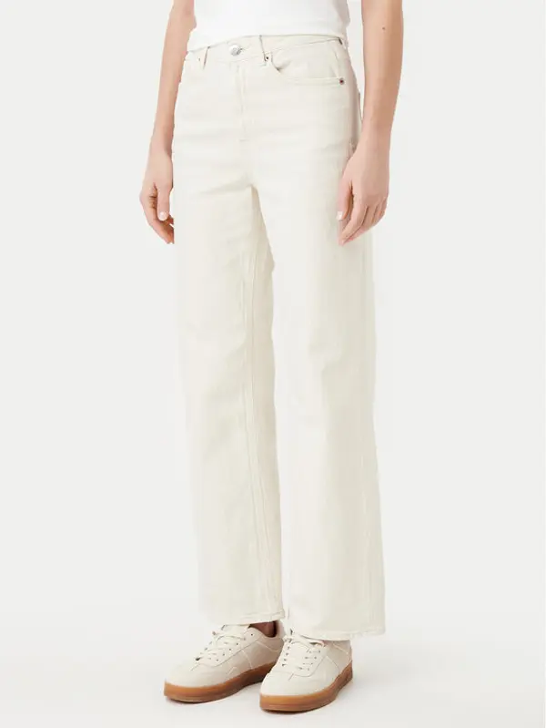 Vero Moda Vero Moda Traperice Tessa 10287303 Écru Wide Leg