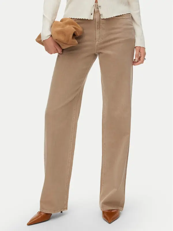 Vero Moda Vero Moda Traperice Tessa 10288257 Bež Wide Leg