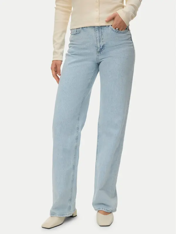 Vero Moda Vero Moda Traperice Tessa 10345321 Plava Wide Leg