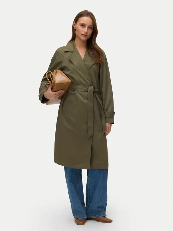 Vero Moda Vero Moda Trench Lou 10257581 Zelena Regular Fit