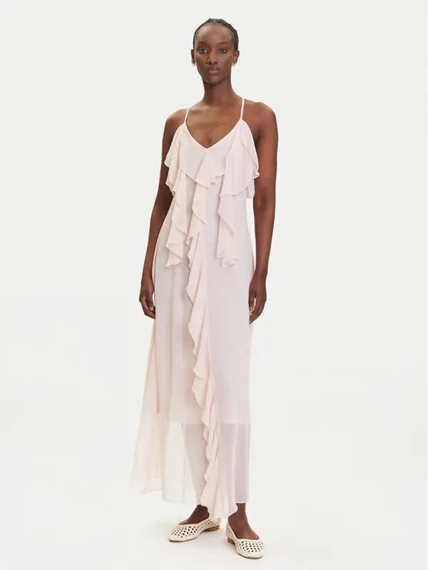 Vero Moda Vero Moda Večernja haljina Camille 10336405 Ružičasta Regular Fit