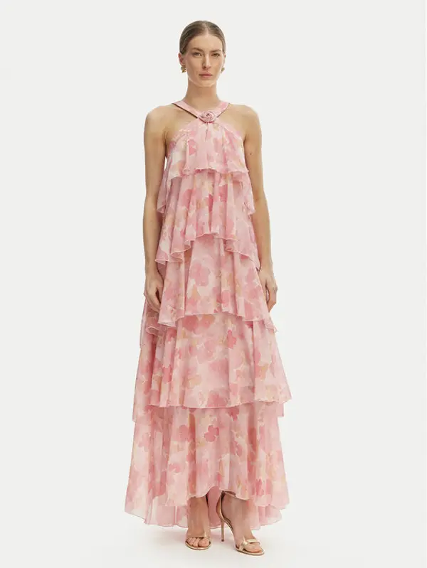 Vero Moda Vero Moda Večernja haljina Felicia 10295237 Ružičasta Slim Fit