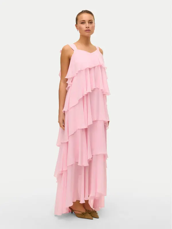 Vero Moda Vero Moda Večernja haljina Felicia 10331377 Ružičasta Regular Fit