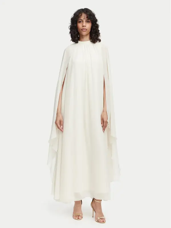 Vero Moda Vero Moda Večernja haljina Jasmine 10347654 Krem Relaxed Fit