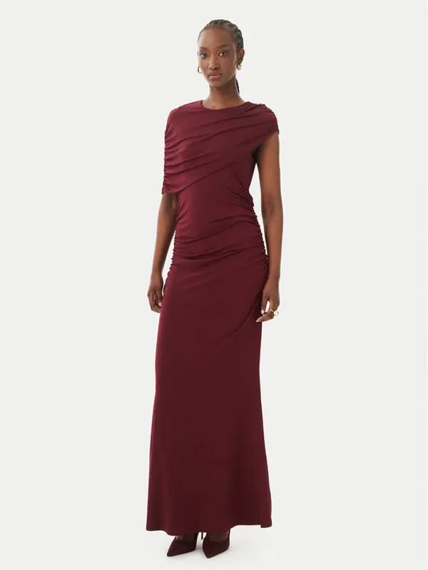 Vero Moda Vero Moda Večernja haljina Kassandra 10356465 Tamnocrvena Regular Fit