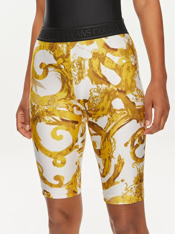 Versace Jeans Couture Versace Jeans Couture Biciklističke hlače 76HAC106 Bijela Skinny Fit