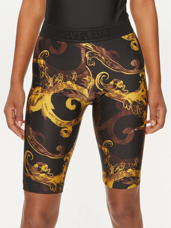 Versace Jeans Couture Versace Jeans Couture Biciklističke hlače 76HAC106 Crna Skinny Fit
