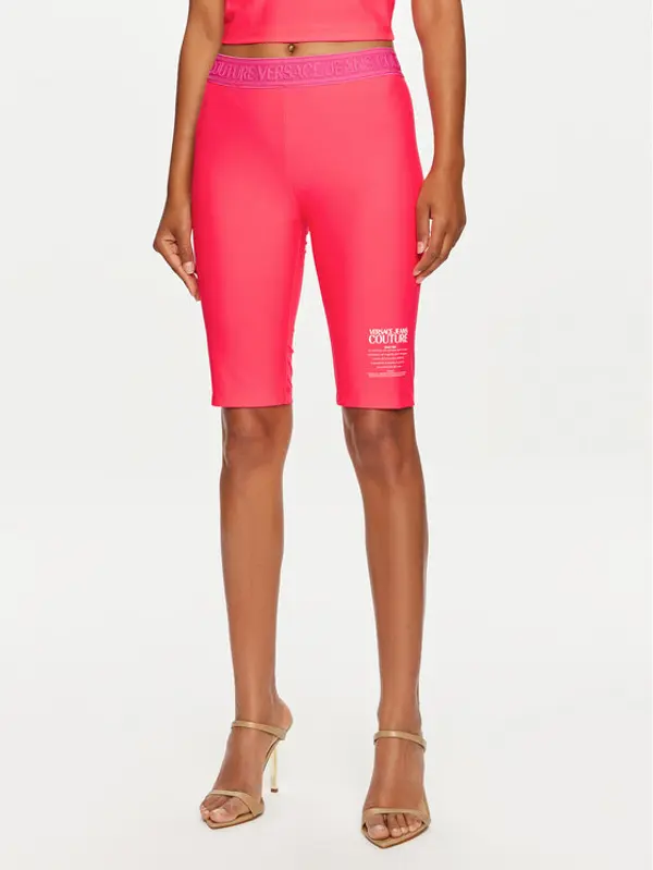 Versace Jeans Couture Versace Jeans Couture Biciklističke hlače 76HAC1A6 Ružičasta Skinny Fit