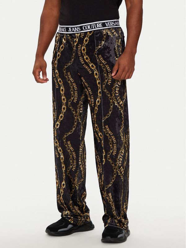 Versace Jeans Couture Versace Jeans Couture Donji dio trenerke 77GAA323 Crna Loose Fit
