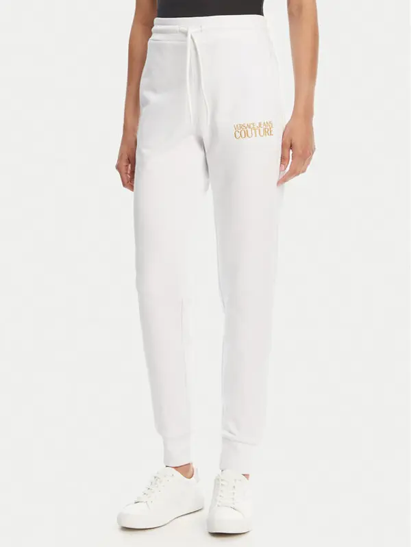 Versace Jeans Couture Versace Jeans Couture Donji dio trenerke 78HAAT06 Bijela Regular Fit