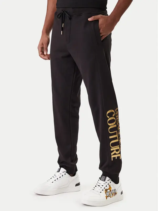 Versace Jeans Couture Versace Jeans Couture Donji dio trenerke 80GAAT00 CF01T Crna Regular Fit