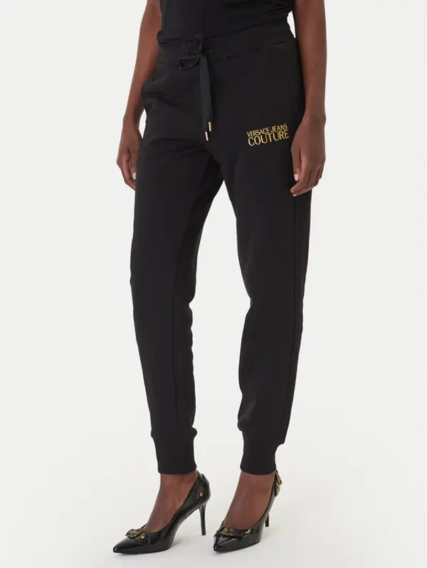 Versace Jeans Couture Versace Jeans Couture Donji dio trenerke 80HAAT01 CF01T Crna Regular Fit