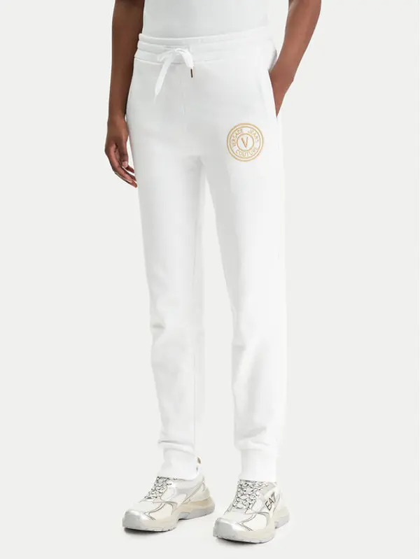 Versace Jeans Couture Versace Jeans Couture Donji dio trenerke 80HAAT02 CF01T Bijela Regular Fit