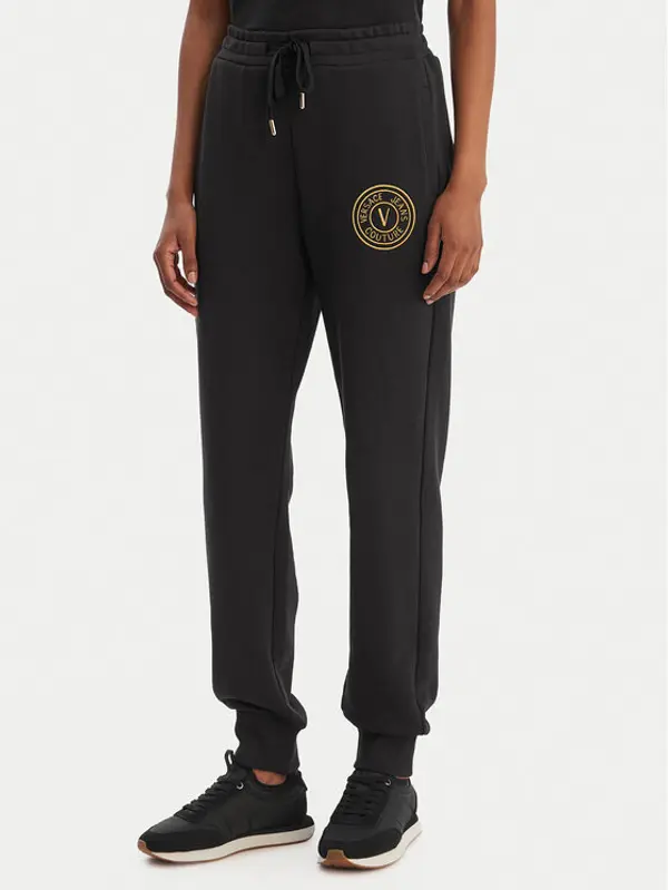 Versace Jeans Couture Versace Jeans Couture Donji dio trenerke 80HAAT02 CF01T Crna Regular Fit