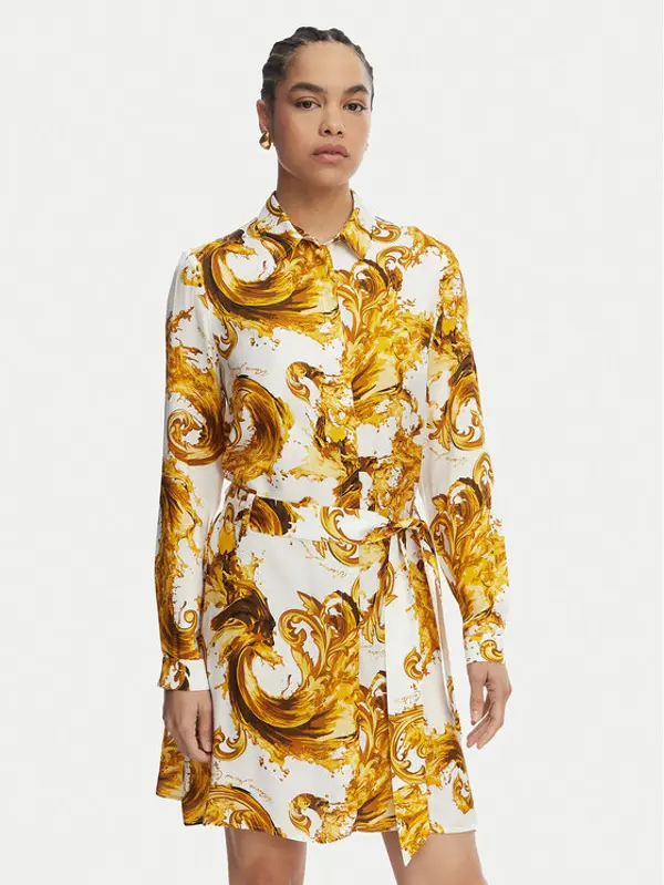 Versace Jeans Couture Versace Jeans Couture Haljina košulja 80HAO911 NS757 Bijela Relaxed Fit