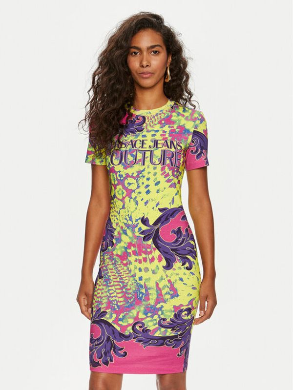 Versace Jeans Couture Versace Jeans Couture Haljina za svaki dan 76HAO9P9 Žuta Regular Fit