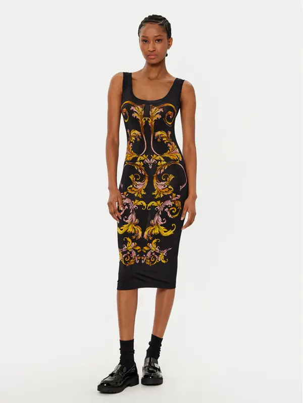 Versace Jeans Couture Versace Jeans Couture Haljina za svaki dan 78HAO9P6 Crna Slim Fit