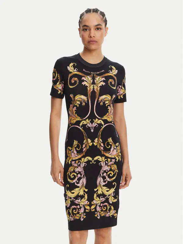 Versace Jeans Couture Versace Jeans Couture Haljina za svaki dan 78HAO9P9 Crna Slim Fit