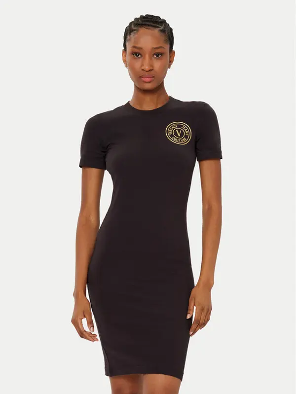 Versace Jeans Couture Versace Jeans Couture Haljina za svaki dan 78HAOT00 Crna Slim Fit