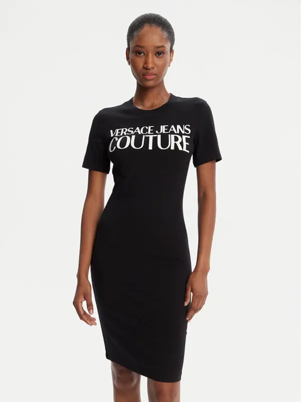 Versace Jeans Couture Versace Jeans Couture Haljina za svaki dan 79HAOE05 CJ02E Crna Slim Fit