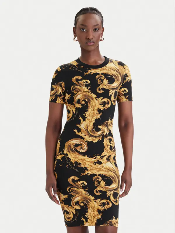Versace Jeans Couture Versace Jeans Couture Haljina za svaki dan 80HAO939 JS553 Crna Slim Fit