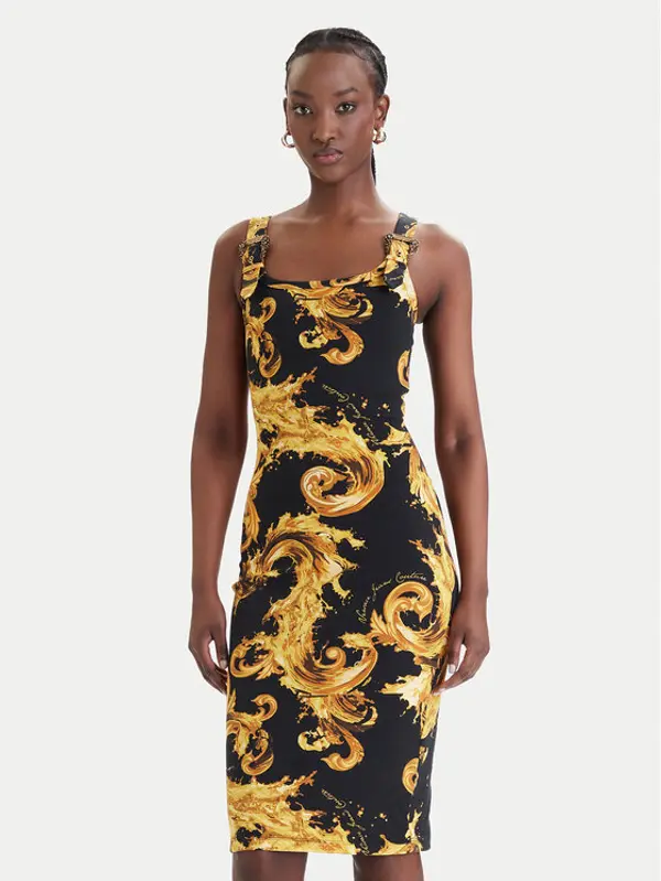 Versace Jeans Couture Versace Jeans Couture Haljina za svaki dan 80HAO943 JS550 Crna Slim Fit