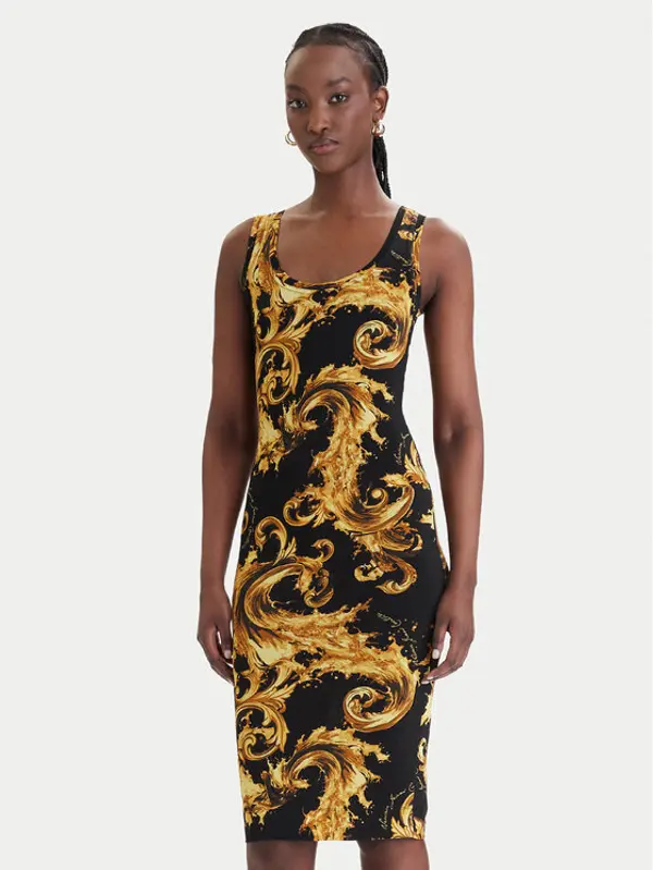 Versace Jeans Couture Versace Jeans Couture Haljina za svaki dan 80HAO946 JS533 Crna Slim Fit