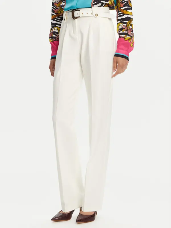 Versace Jeans Couture Versace Jeans Couture Hlače 78HAA111 Bijela Straight Fit