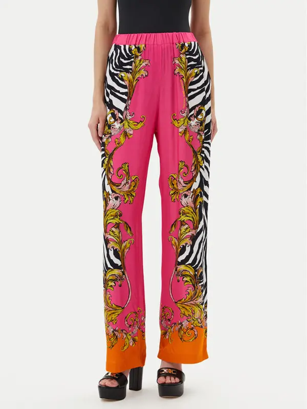 Versace Jeans Couture Versace Jeans Couture Hlače 78HAA1P2 Ružičasta Straight Fit