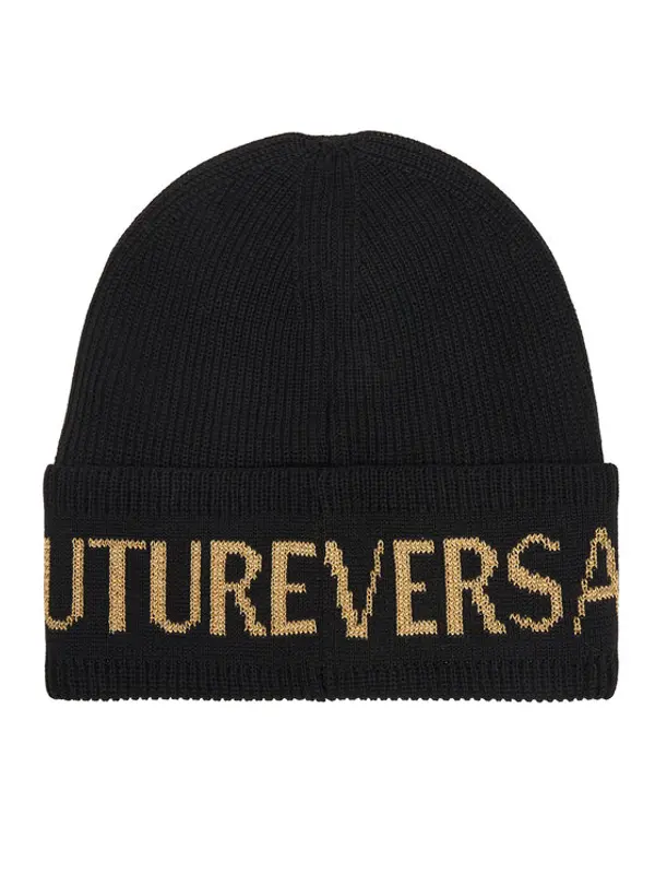 Versace Jeans Couture Versace Jeans Couture Kapa Big Beanie 79YAZK40 Crna