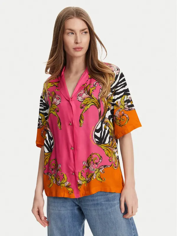Versace Jeans Couture Versace Jeans Couture Košulja 78HAL2P9 Ružičasta Relaxed Fit