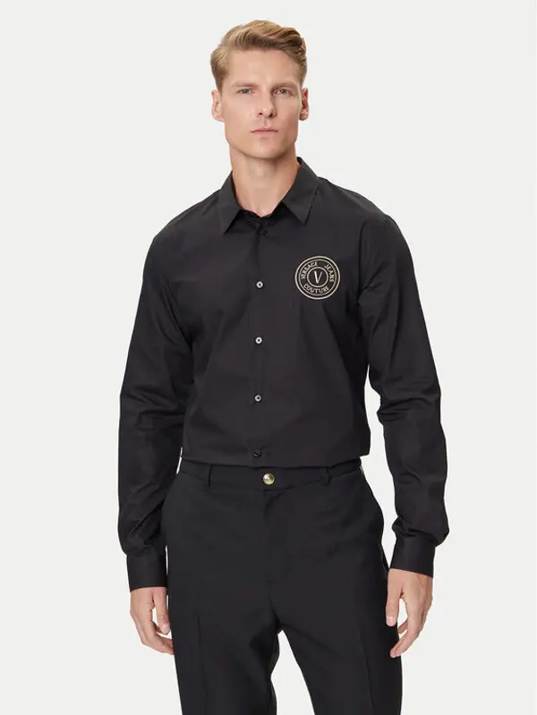 Versace Jeans Couture Versace Jeans Couture Košulja 79GALKS2 CN00K Crna Slim Fit