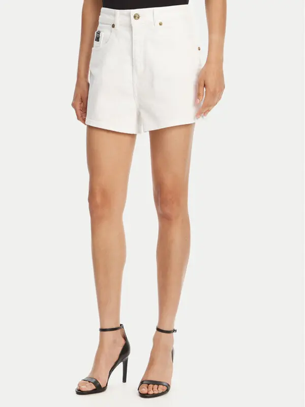 Versace Jeans Couture Versace Jeans Couture Kratke traperice 78HAD514 Bijela Straight Fit