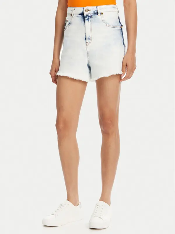 Versace Jeans Couture Versace Jeans Couture Kratke traperice 78HAD51R Plava Straight Fit
