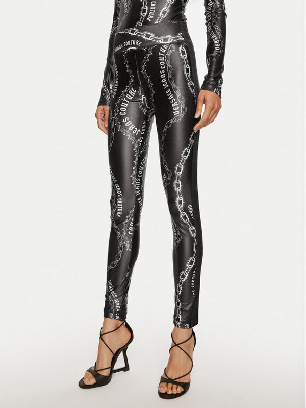 Versace Jeans Couture Versace Jeans Couture Leggings 77HAC114 JS417 Crna Slim Fit